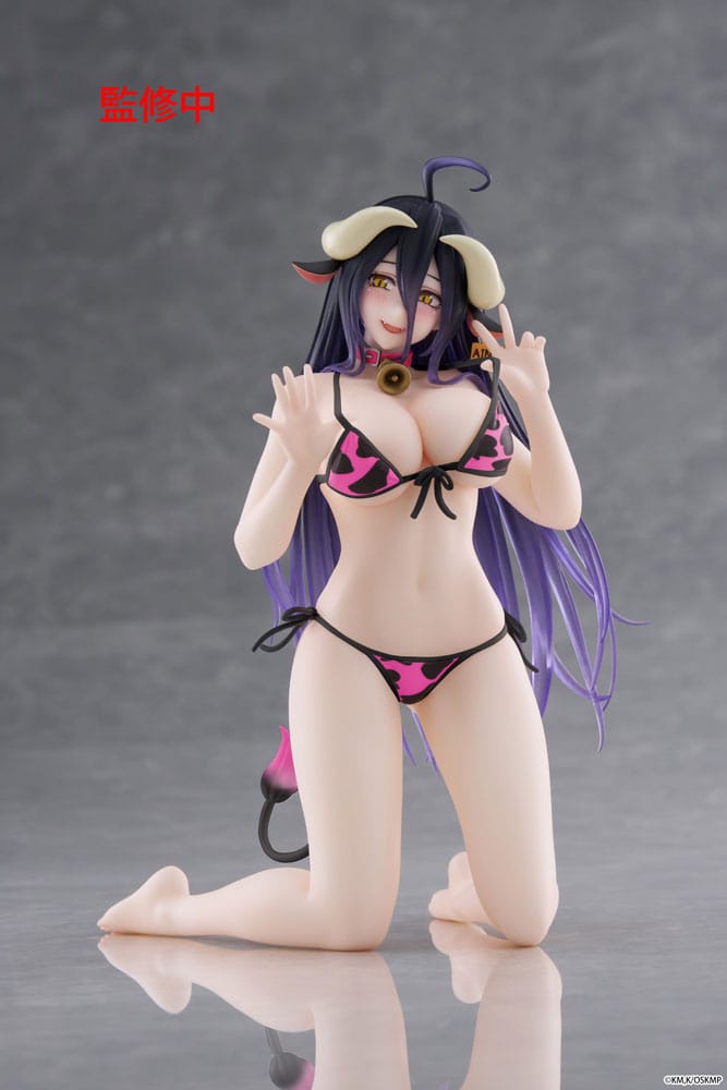 Overlord Albedo Cow-Print Swimsuit Ver. Renewal PVC Statue 13 cm