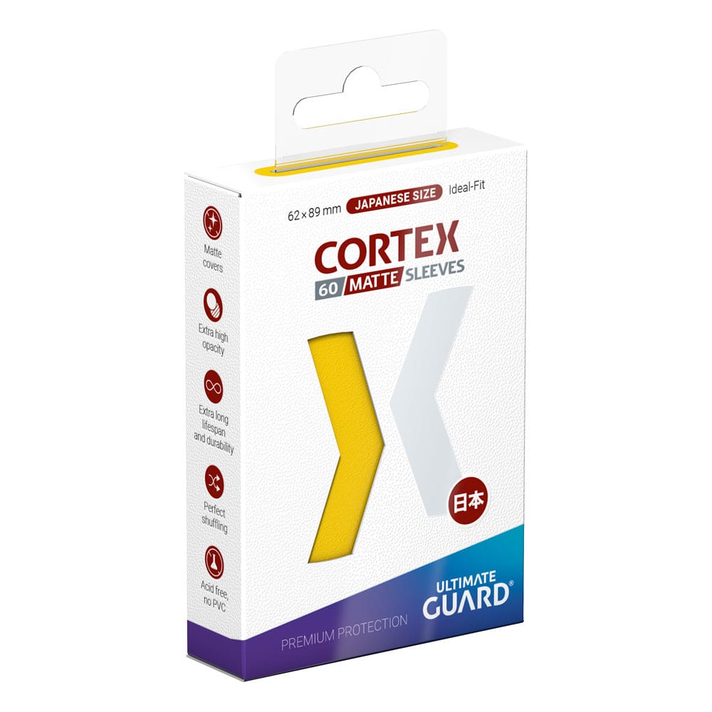 Ultimate Guard Yellow Cortex Matte Sleeves - Japanese Size (60 Pack)