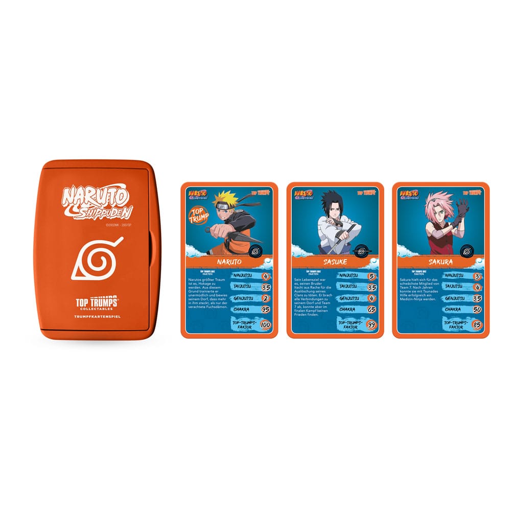 Naruto Shippuden Top Trumps Quiz - Collectible Card Game (German Version)
