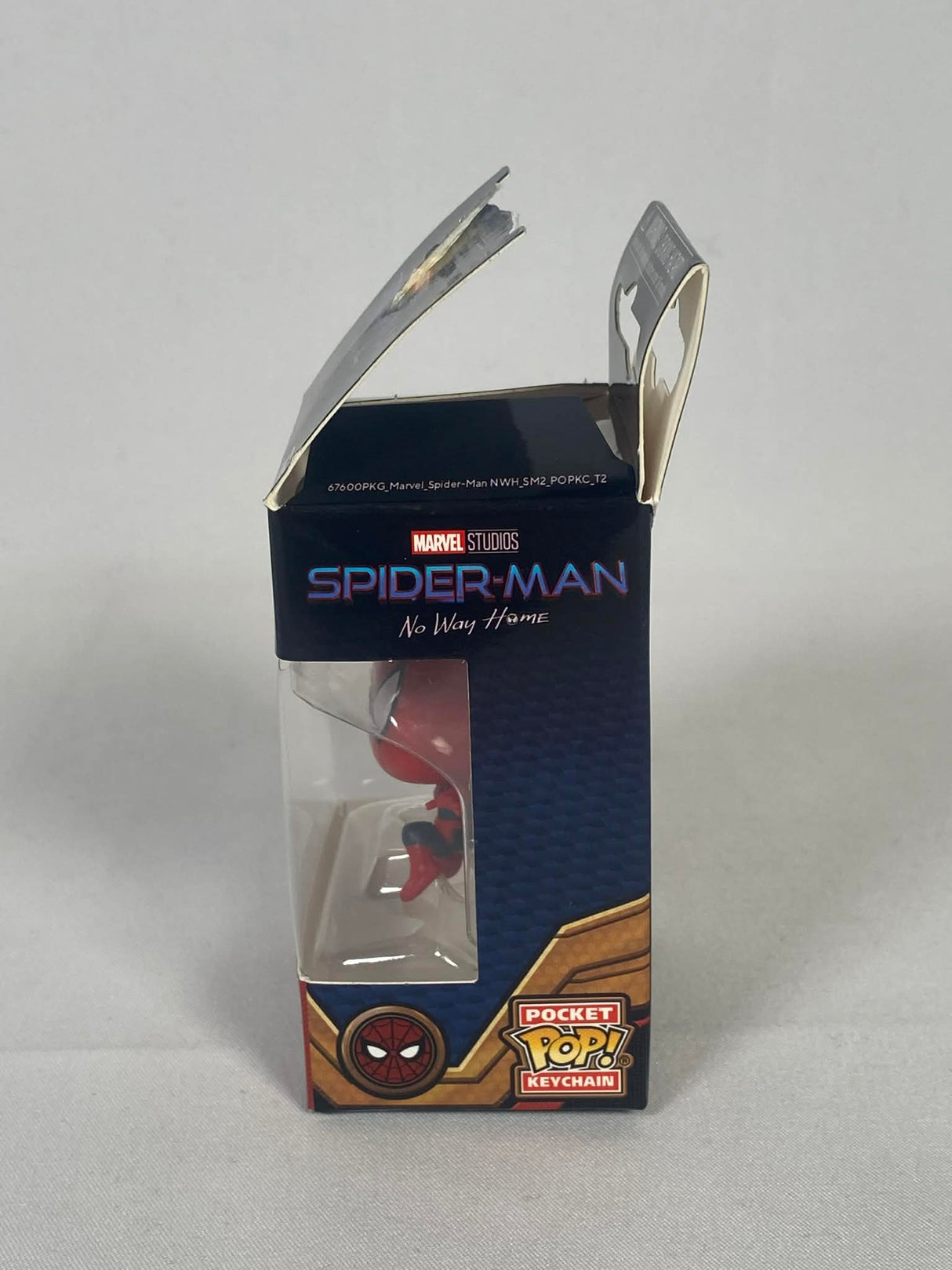 Marvel Spider-Man No Way Home Friendly Neighborhood Spider-Man Funko Pop! Pocket Keychain