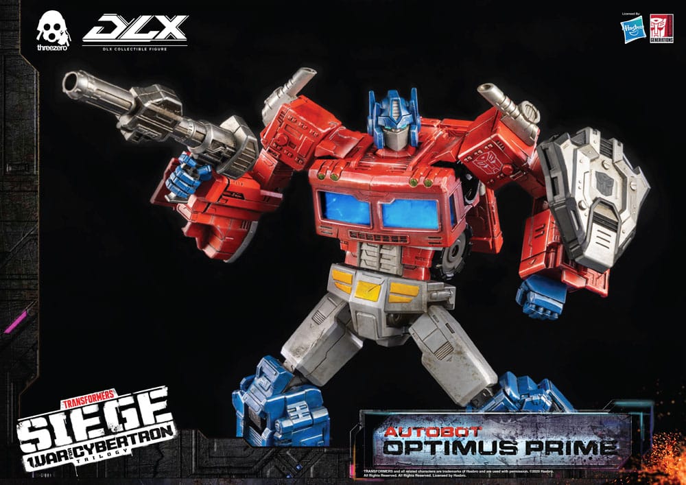 Transformers Siege War For Cybertron Trilogy Autobot Optimus Prime DLX threezero Hasbro Action Figure