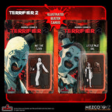 Terrifier 2 Art the Clown & Little Pale Girl 5 Points Mezco 3.75" Action Figure 2-Pack