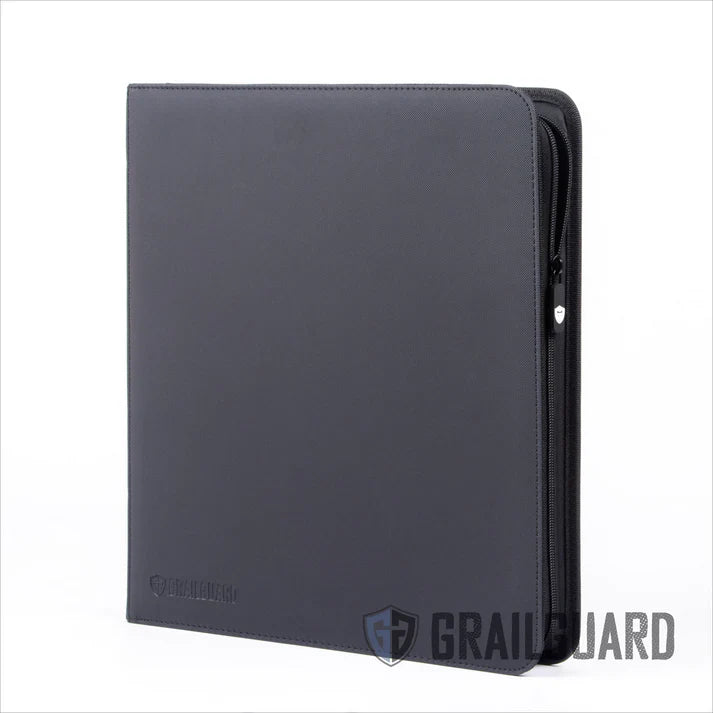 Grail Guard 12-Pocket Black Premium ZIP Trading Card Binder