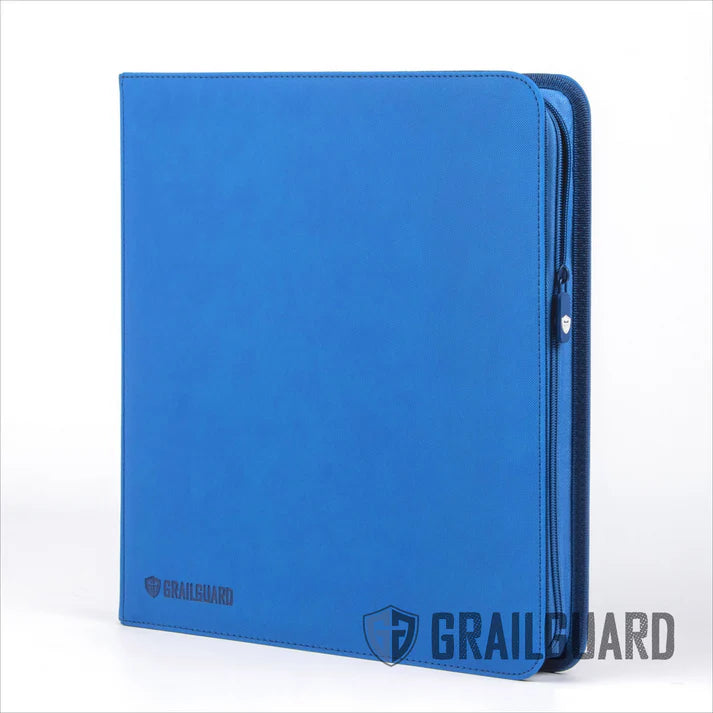 Grail Guard 12-Pocket Blue Premium ZIP Trading Card Binder