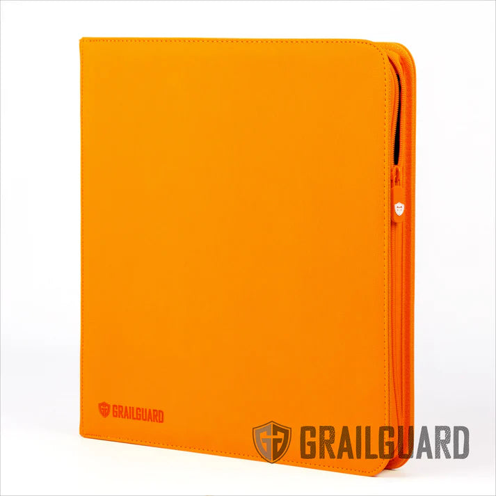 Grail Guard 12-Pocket Orange Premium ZIP Trading Card Binder