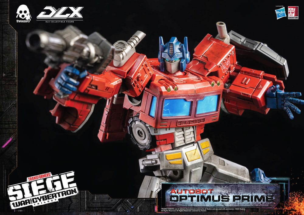 Transformers Siege War For Cybertron Trilogy Autobot Optimus Prime DLX threezero Hasbro Action Figure