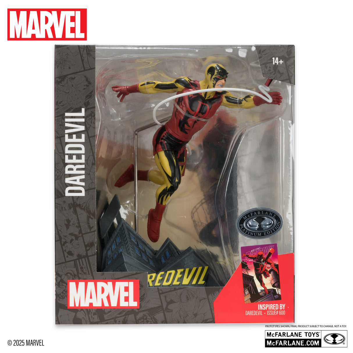 Daredevil 1:10th Scale Collectible with Scene (Daredevil #600) (Platinum Edition)