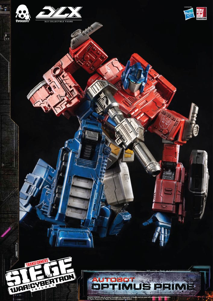 Transformers Siege War For Cybertron Trilogy Autobot Optimus Prime DLX threezero Hasbro Action Figure