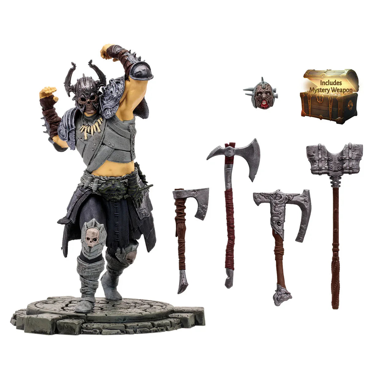 Diablo IV Whirlwind Barbarian 6" Posed Statue