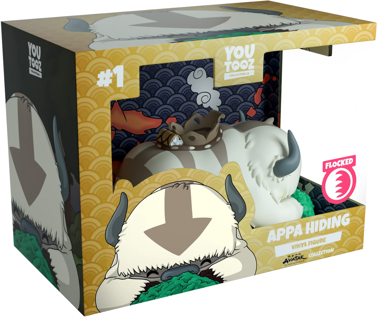 Avatar The Last Airbender Appa Hiding (Flocked) YouTooz Vinyl Figure