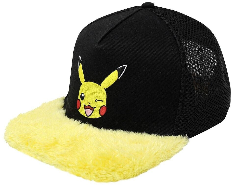 Pokemon Pikachu Wink Fluffy Unisex Snapback Cap