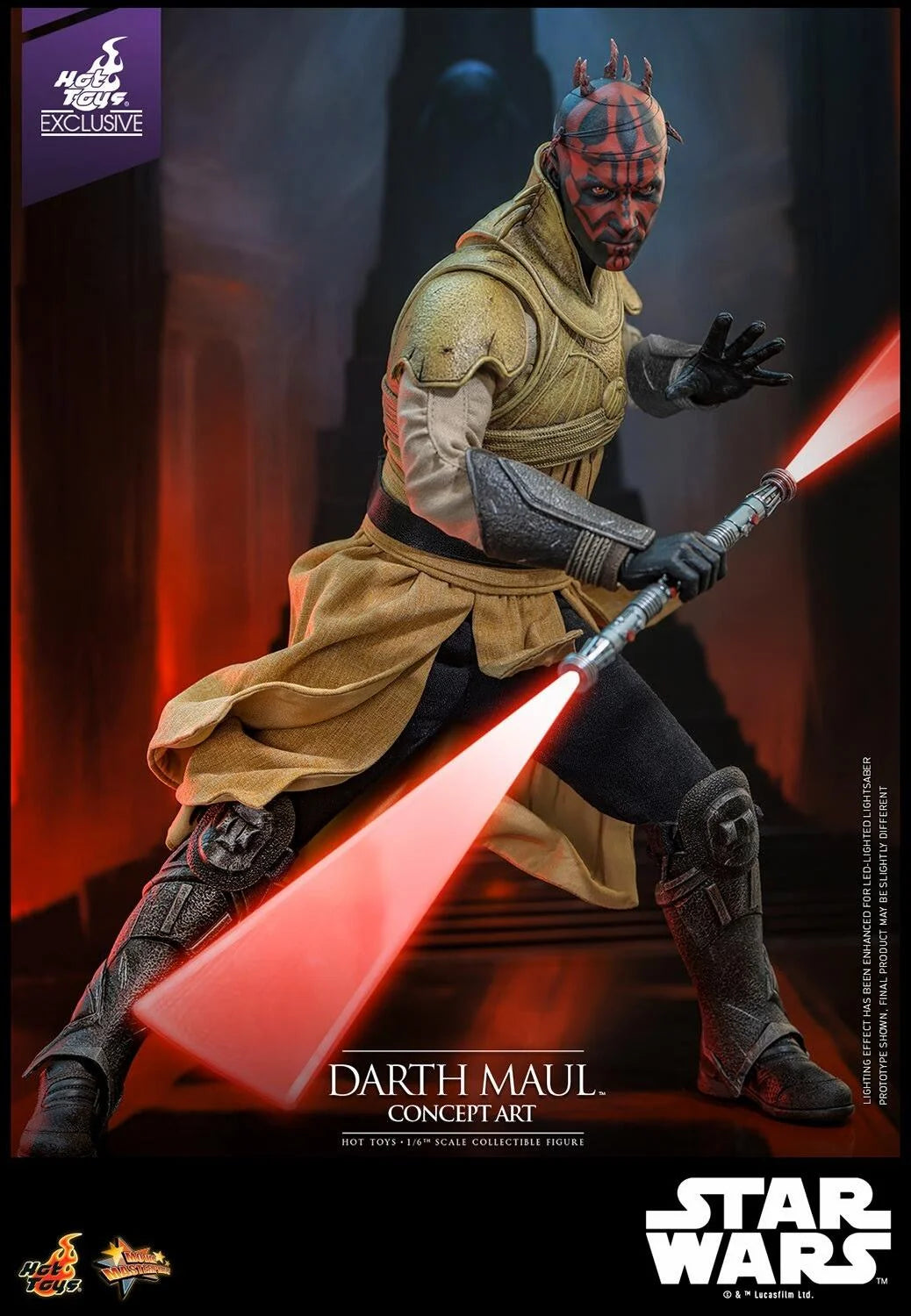 Star Wars Darth Maul Concept Art Collectible 1/6 Scale Hot Toys Action Figure