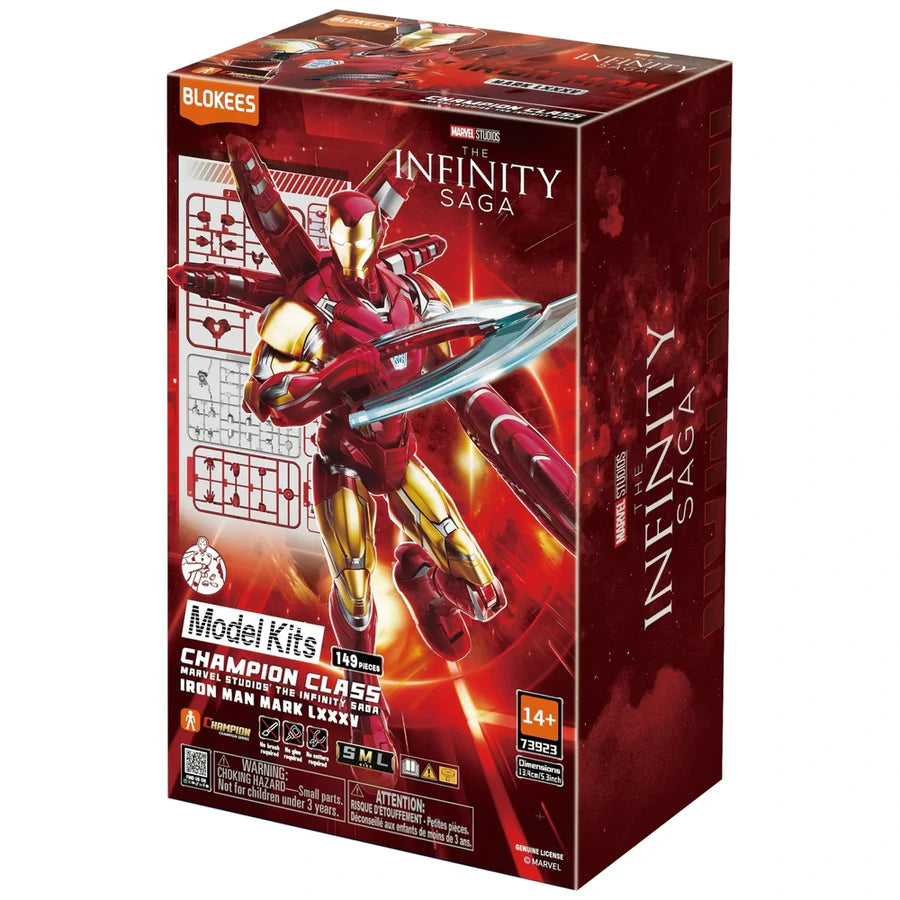 Marvel The Infinity Saga Iron Man MK85 Champion Class Blokees Model Kit