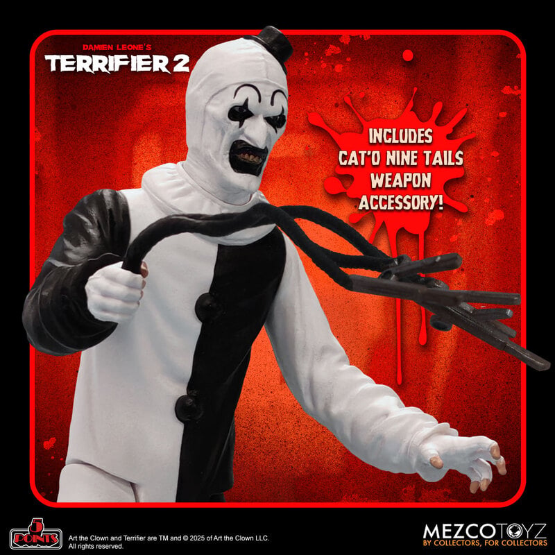 Terrifier 2 Art the Clown & Little Pale Girl 5 Points Mezco 3.75" Action Figure 2-Pack