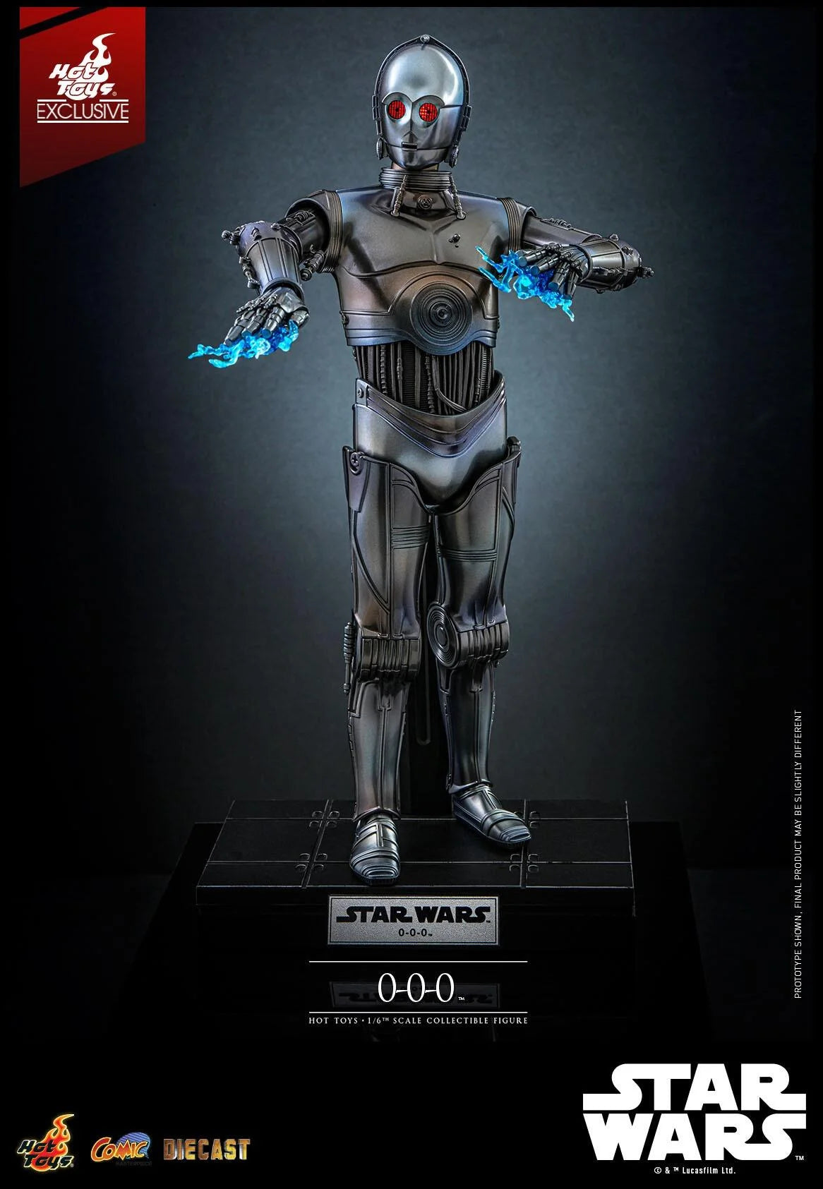 Star Wars 0-0-0 (Triple Zero) 1/6 Scale Hot Toys Action Figure