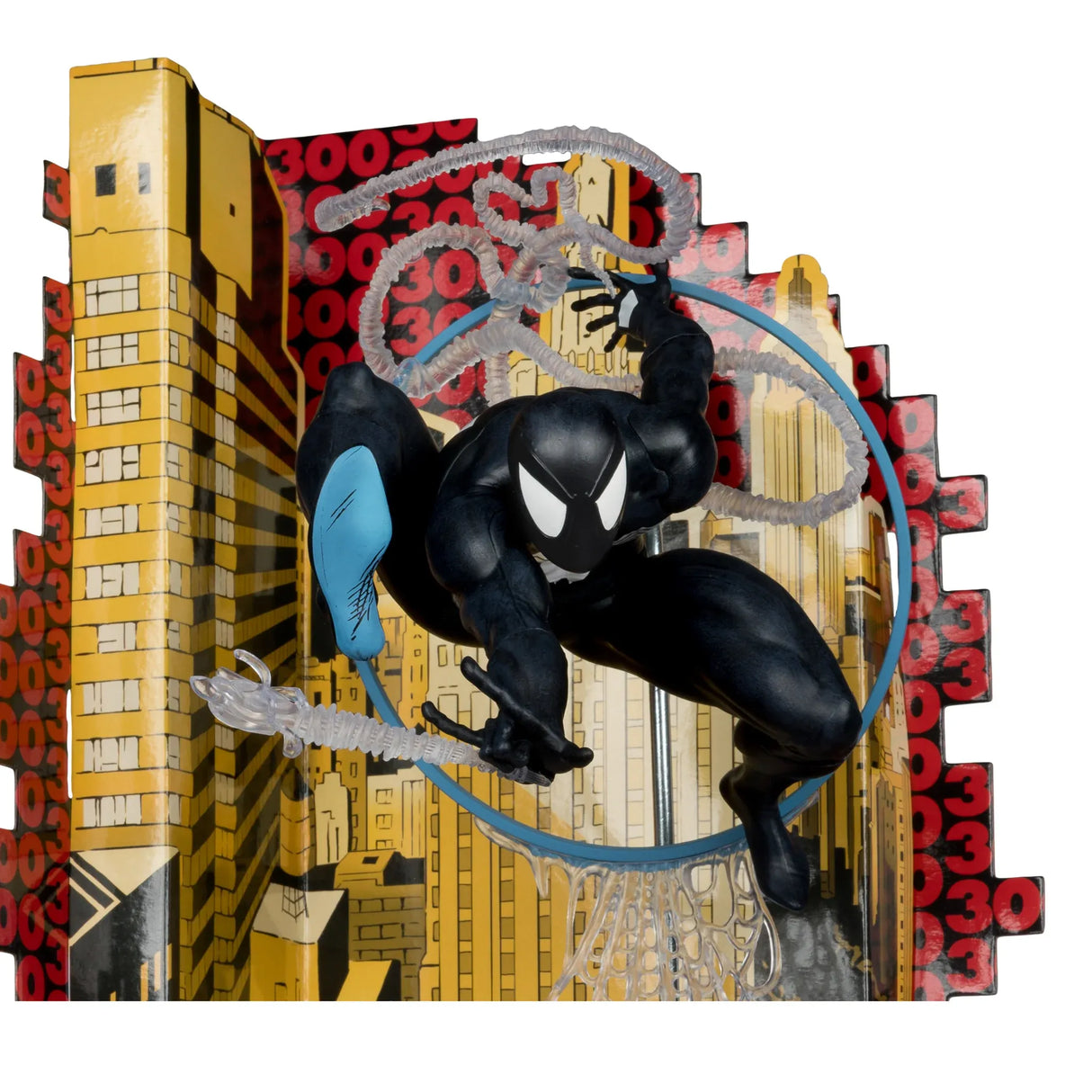McFarlane MARVEL Spider-Man Symbiote Suit 1:6th Scale Collectible with Scene & Comic (Amazing Spider-Man #300)