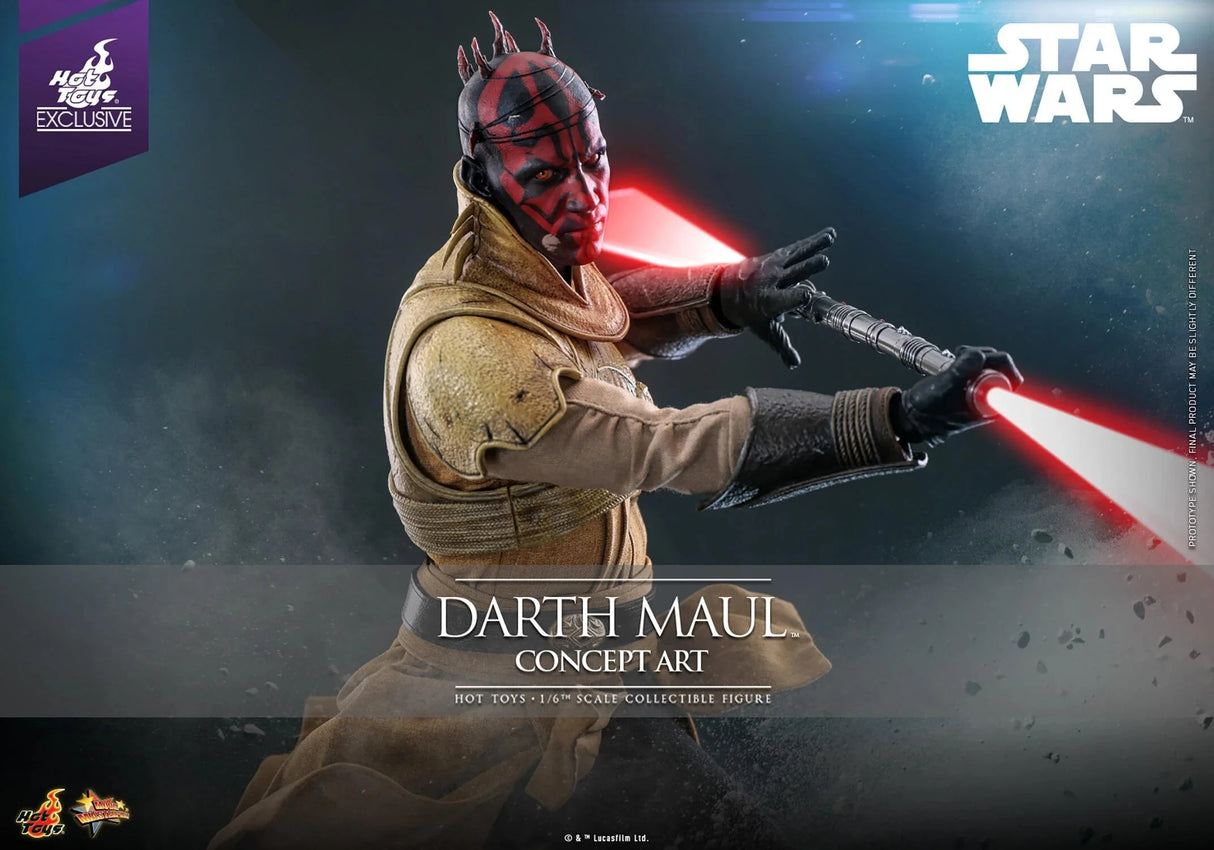 Star Wars Darth Maul Concept Art Collectible 1/6 Scale Hot Toys Action Figure