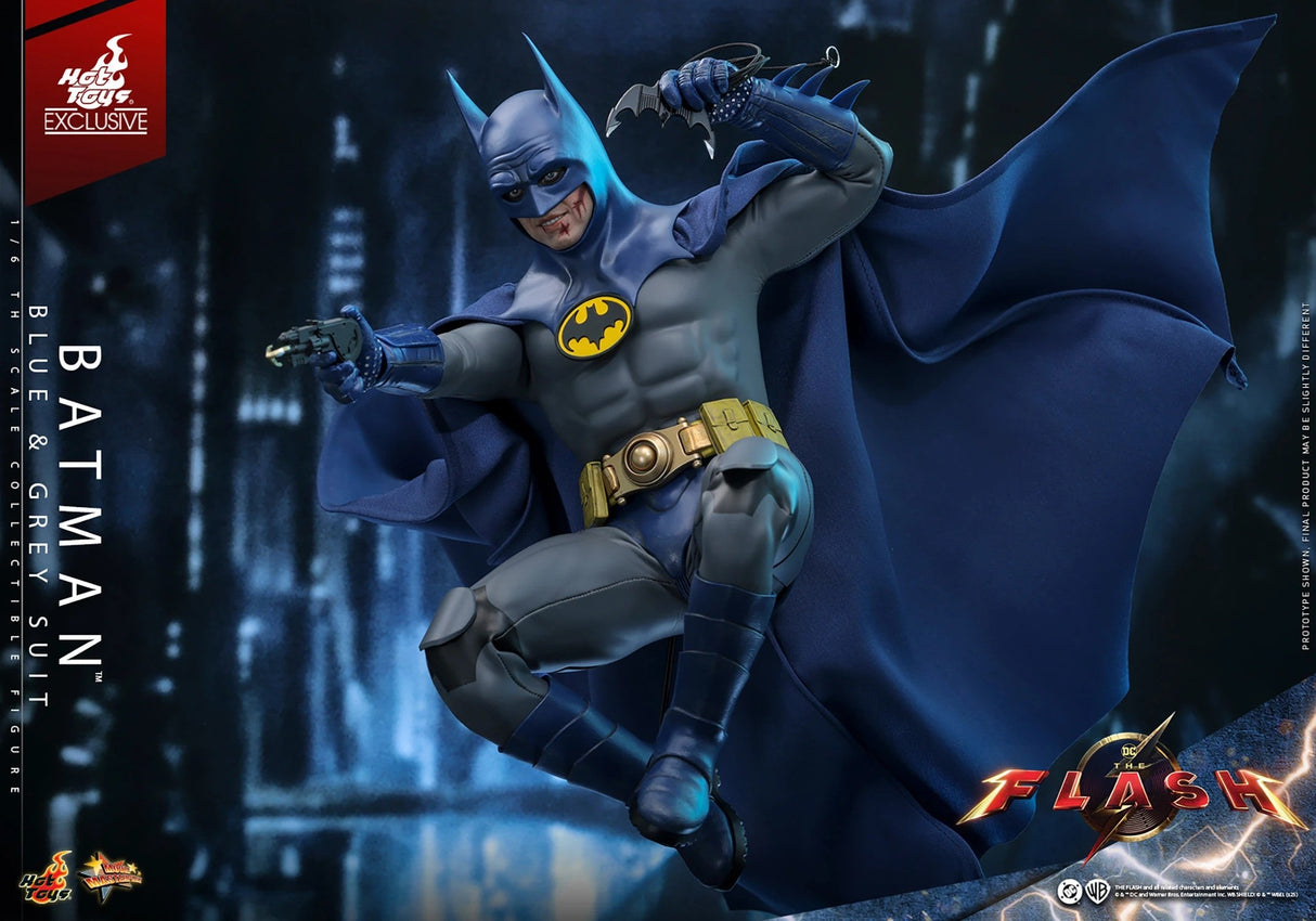 DC The Flash Batman Hot Toy 1/6 Scale Blue & Grey Suit