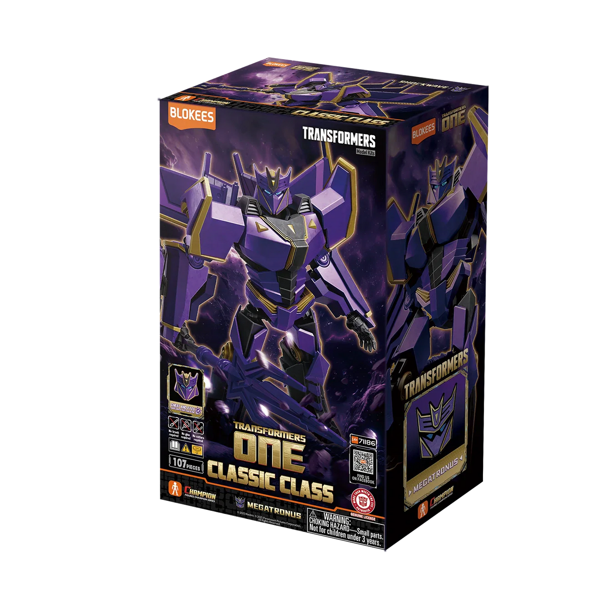 Transformers One Classic Class Megatronus Blokees Model Kit