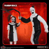 Terrifier 2 Art the Clown & Little Pale Girl 5 Points Mezco 3.75" Action Figure 2-Pack