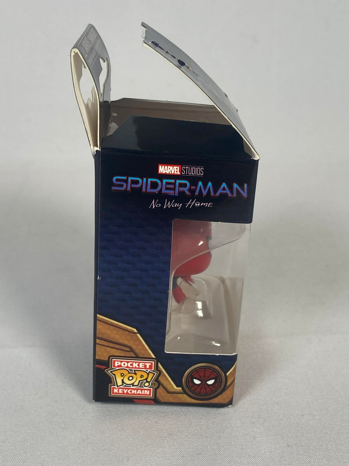 Marvel Spider-Man No Way Home Friendly Neighborhood Spider-Man Funko Pop! Pocket Keychain