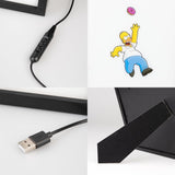 The Simpsons Framed LED Mood Light Print