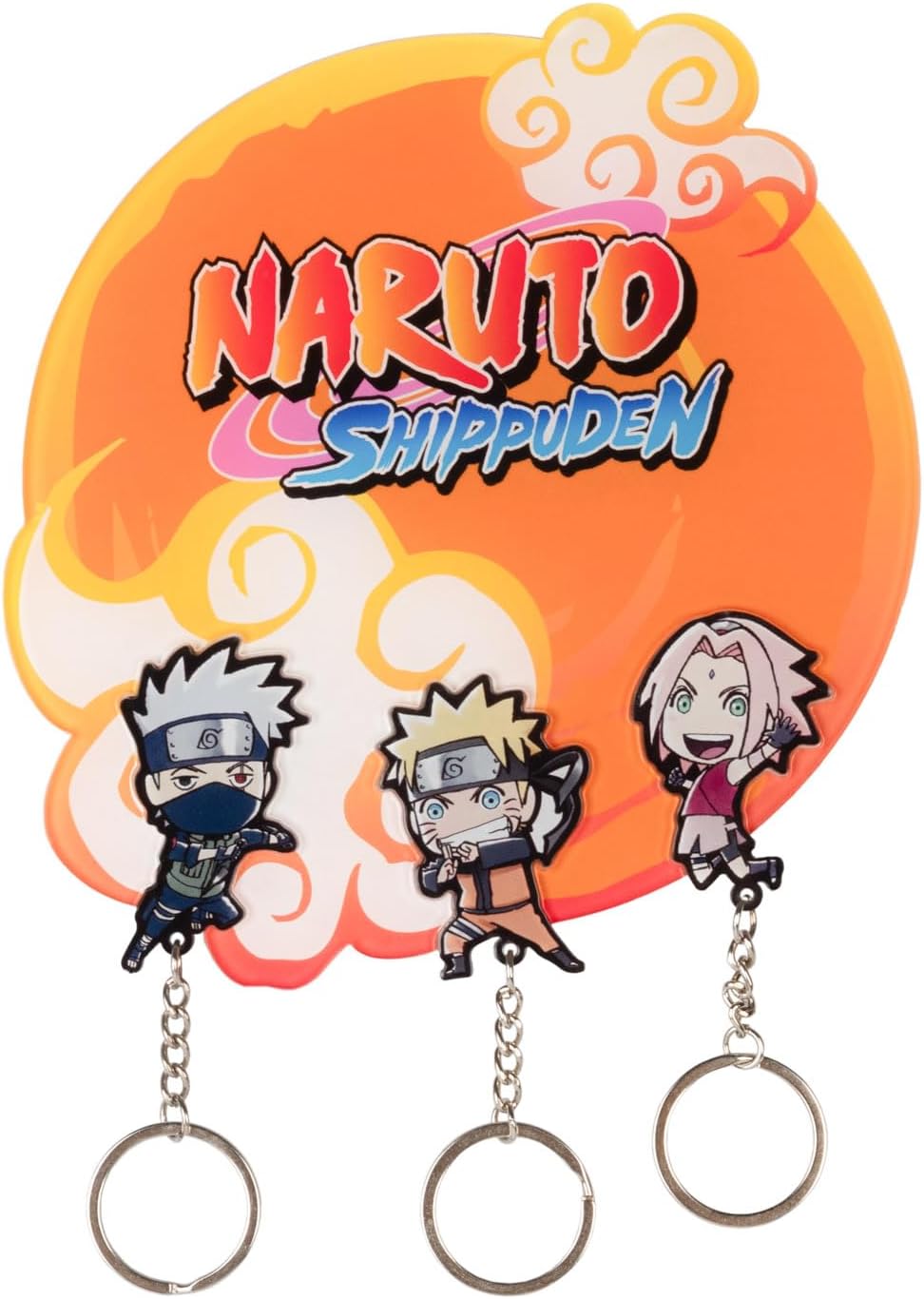 Naruto Shippuden Key Hanger With 3 Keychains