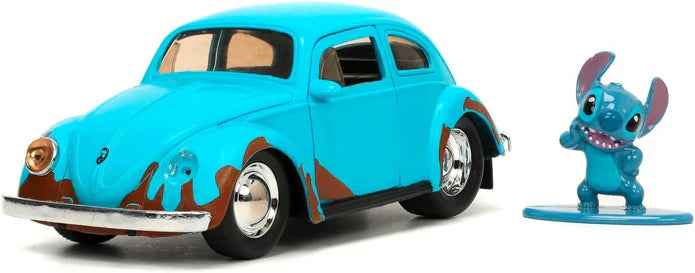 Disney Lilo & Stitch Stitch & Volkswagen Beetle Jada Die-Cast Metal Figure