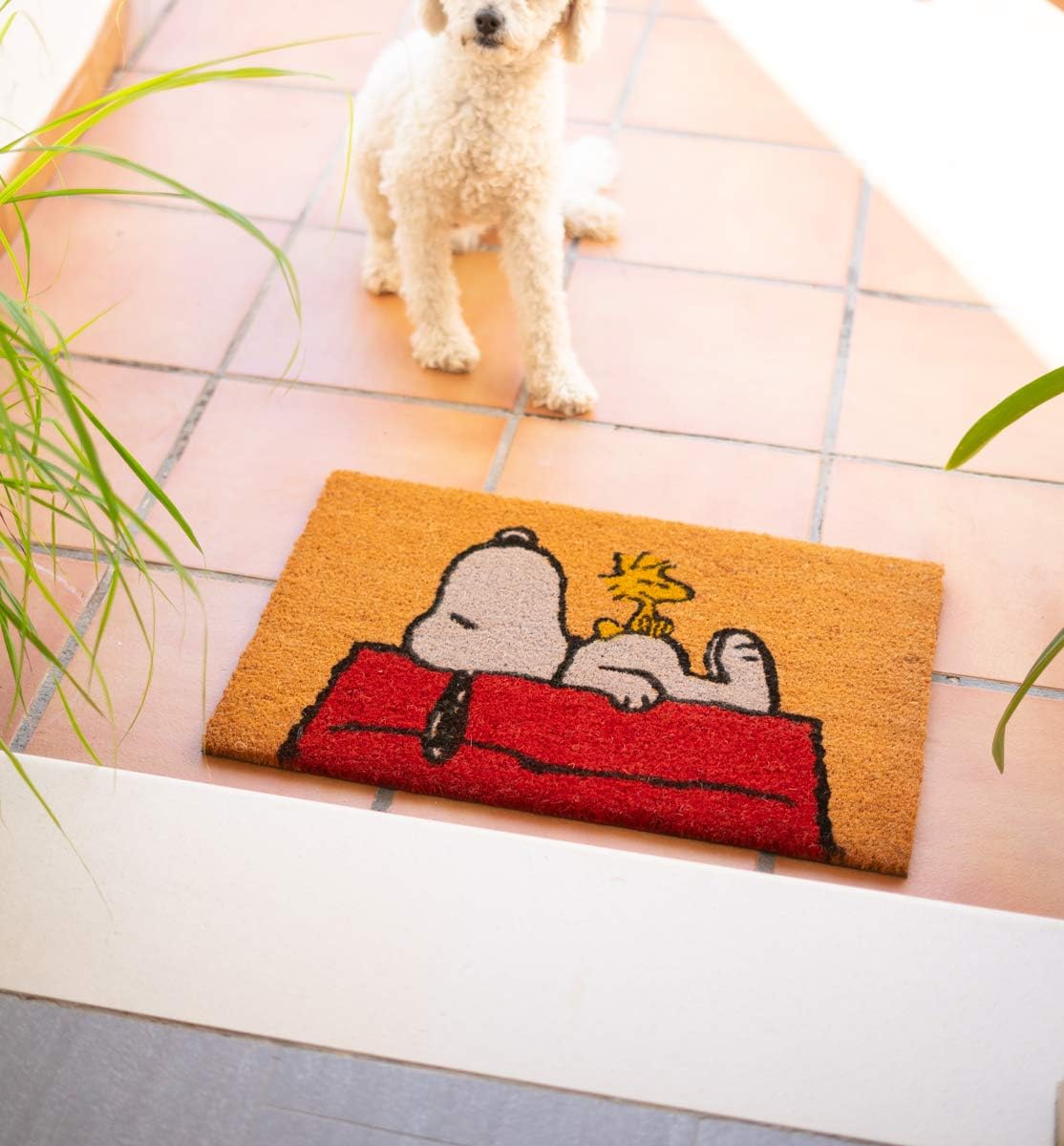 Peanuts Snoopy & Woodstock Doormat