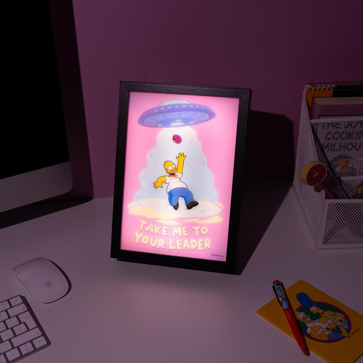 The Simpsons Framed LED Mood Light Print