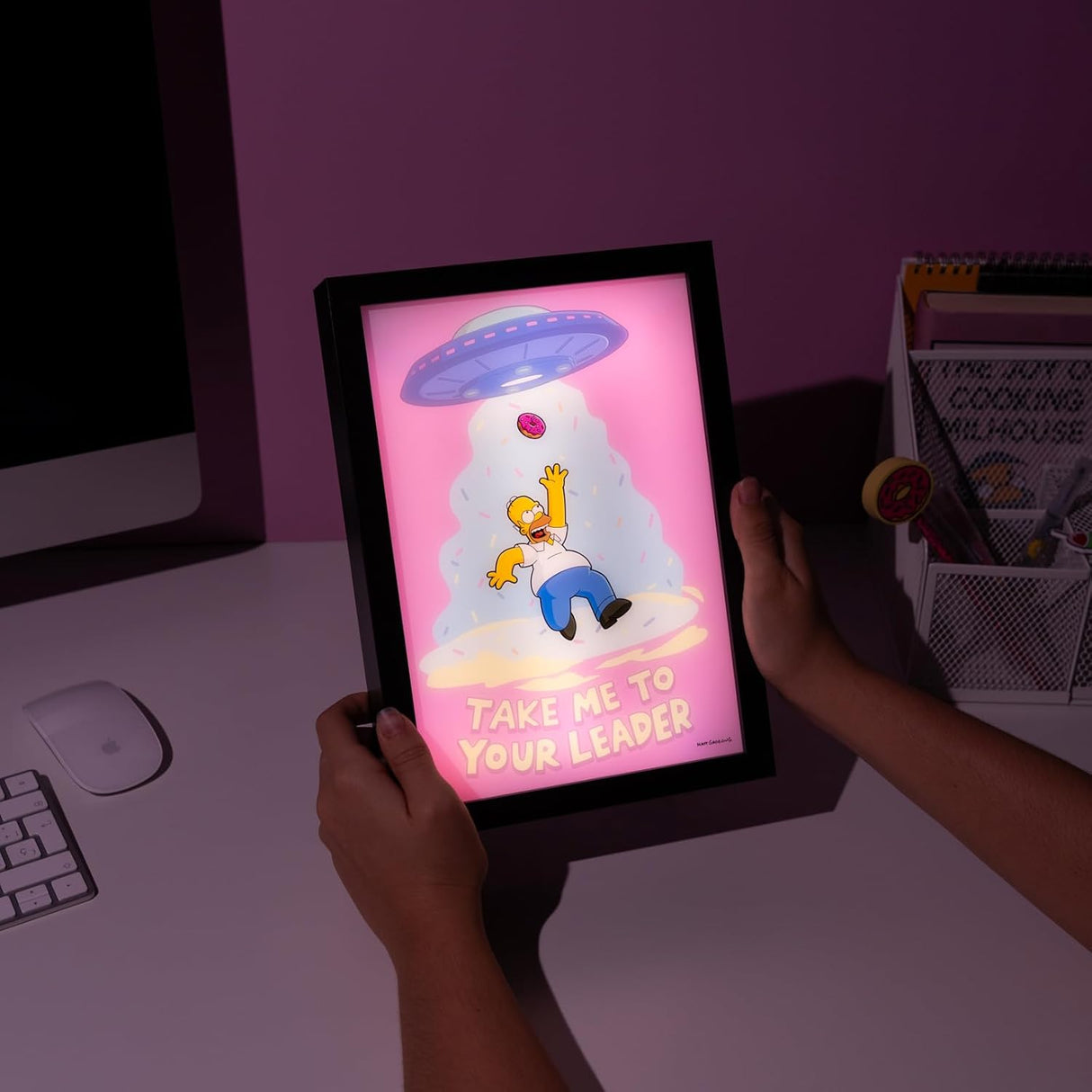 The Simpsons Framed LED Mood Light Print