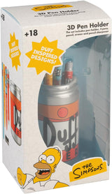The Simpsons Duff Can Pencil Holder and Writing Set