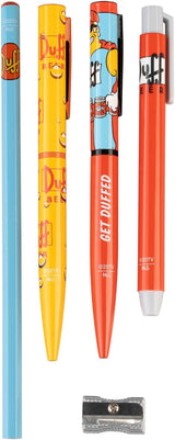 The Simpsons Duff Can Pencil Holder and Writing Set