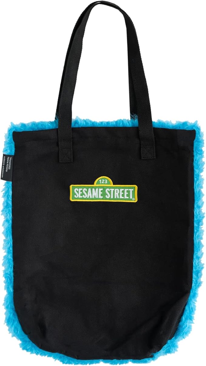 Sesame Street Cookie Monster Plush Tote Bag