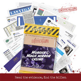 Murder At The Magic Mirror Casino Case File Evidence Bag Cryptic Killers