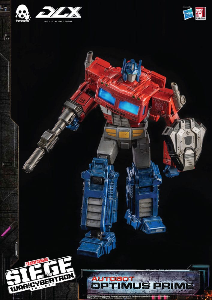 Transformers Siege War For Cybertron Trilogy Autobot Optimus Prime DLX threezero Hasbro Action Figure