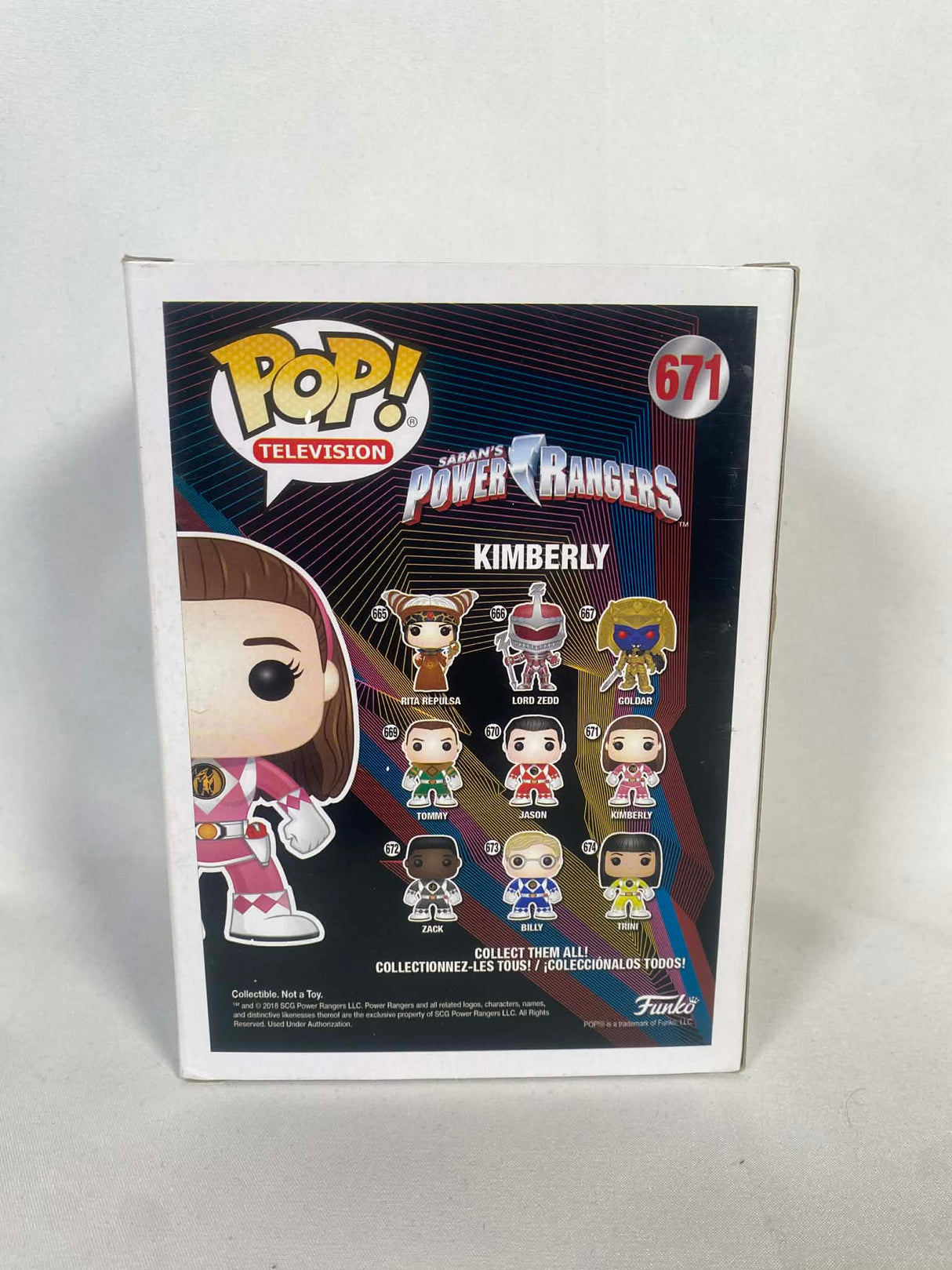 Power Rangers Kimberly Pink Ranger (No Helmet) Pop! Vinyl Figure #671