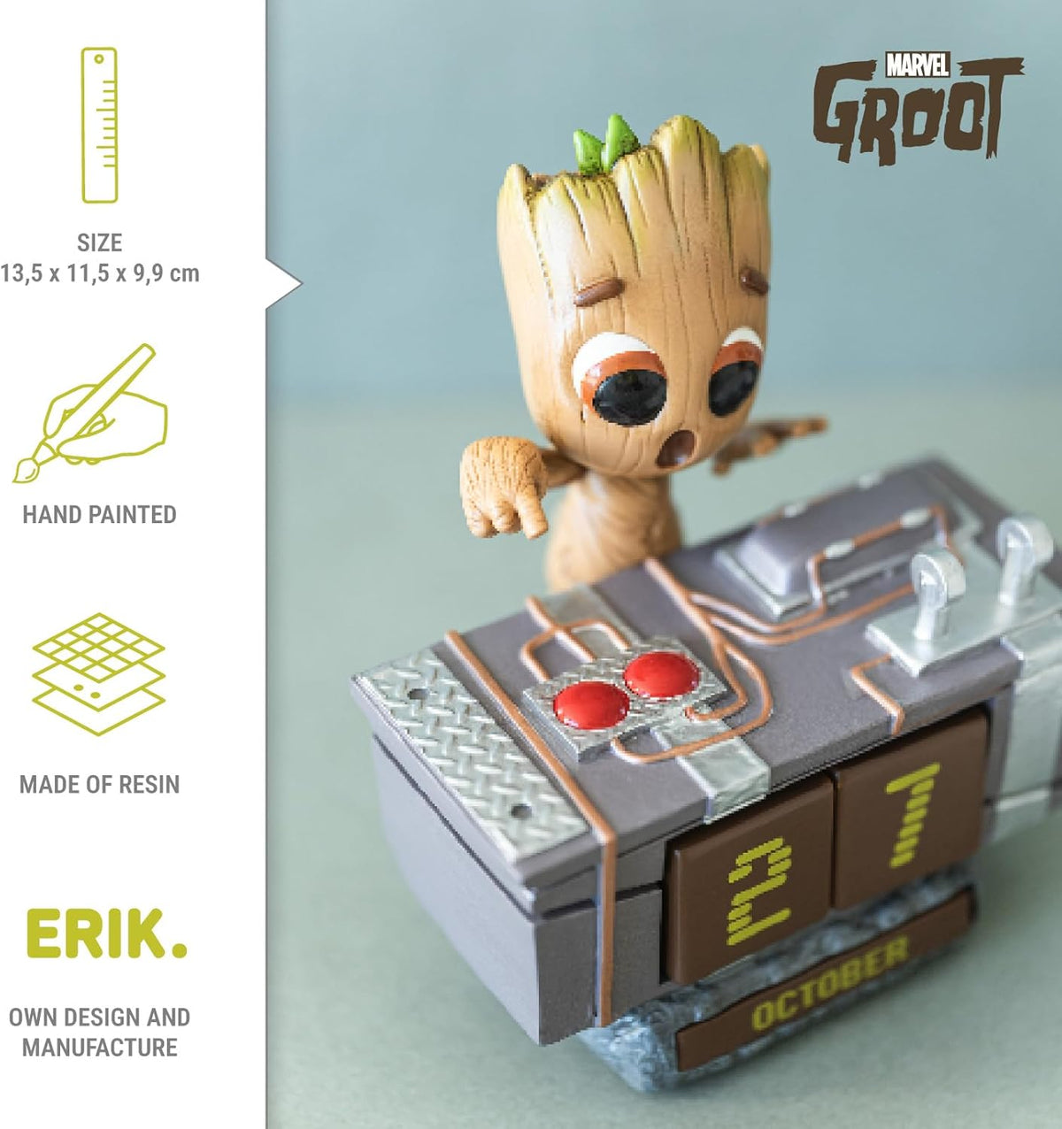 Marvel Guardians of the Galaxy Groot Death Button 3D Perpetual Calenda ...