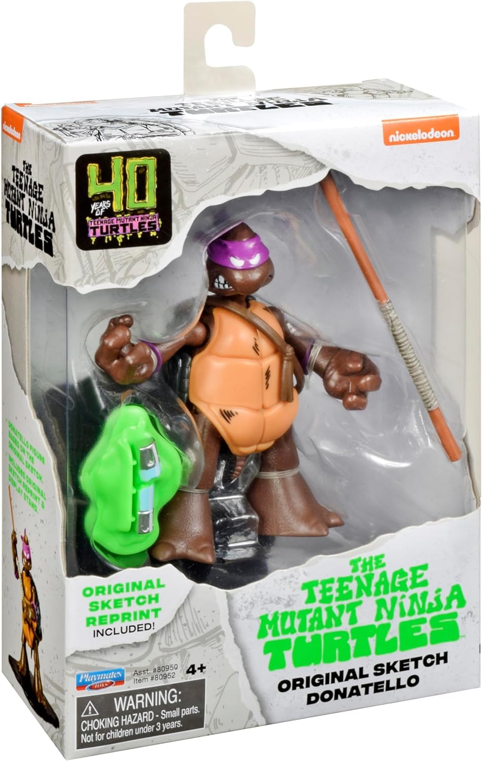 Teenage Mutant Ninja Turtles 40th Anniversary Action Figures Set Of 4