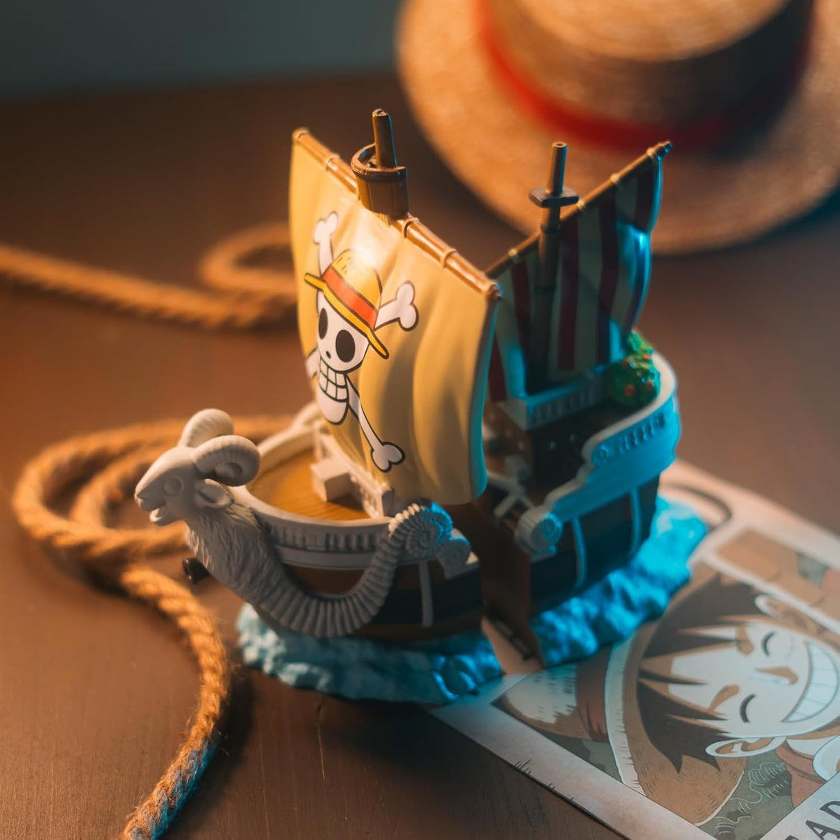 One Piece Going Merry Pirate Ship Bookends