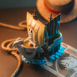 One Piece Going Merry Pirate Ship Bookends