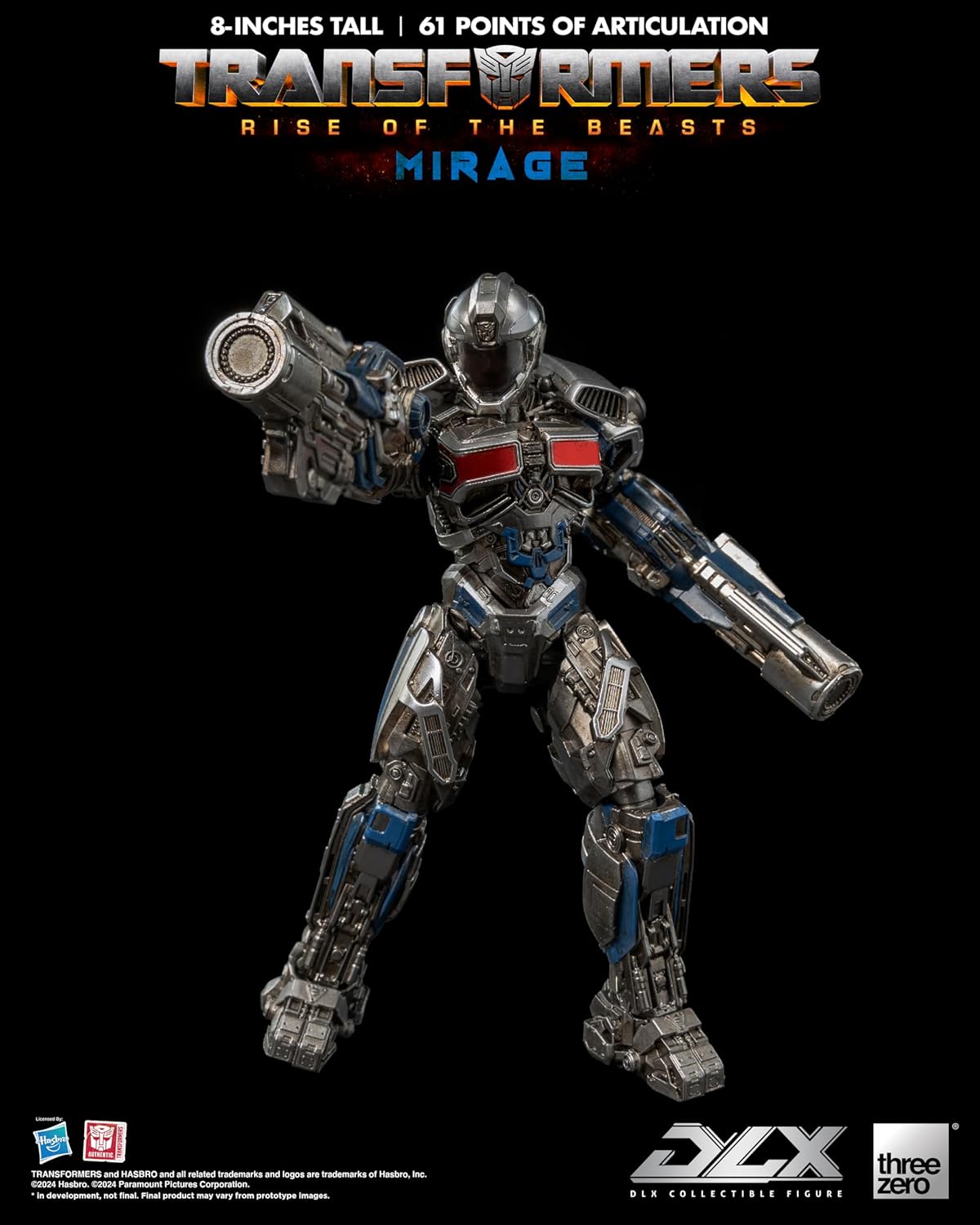 Transformers Rise of the Beasts Mirage DLX threezero Hasbro Action Figure
