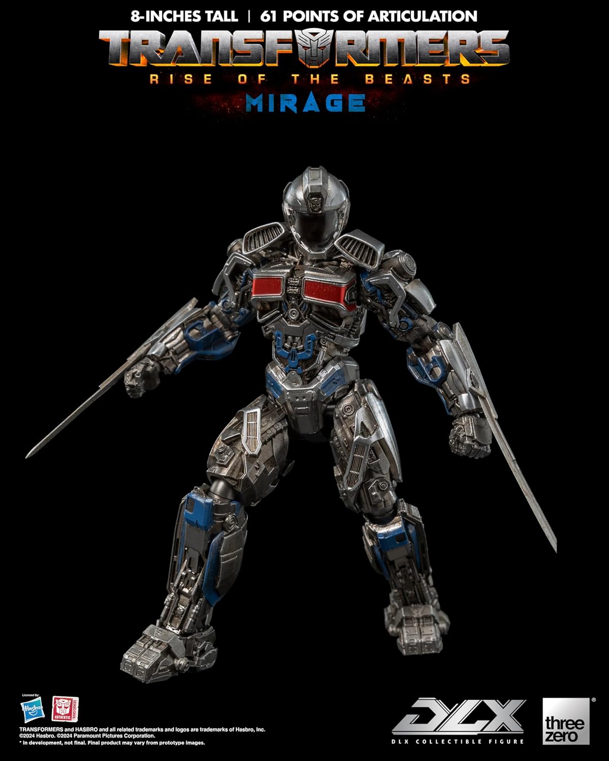 Transformers Rise of the Beasts Mirage DLX threezero Hasbro Action Figure