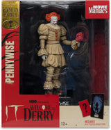 IT Welcome To Derry Movie Maniacs PVC Statue Pennywise Flashback Gold Label-16cm