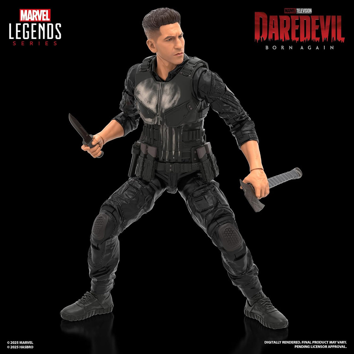 Marvel Legends Daredevil Born Again Punisher 2026 Hasbro 6" Action Figure