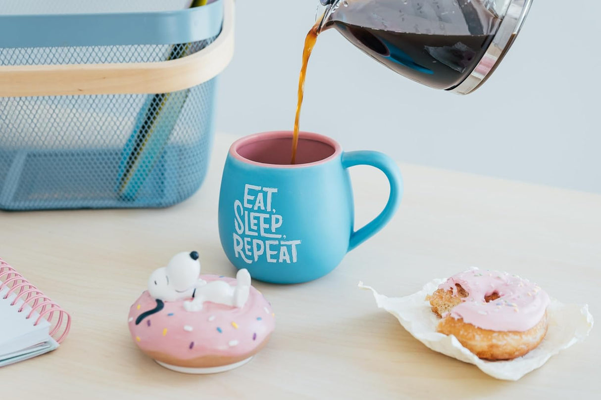 Peanuts Snoopy "Eat, Sleep, Repeat" 3D Mug