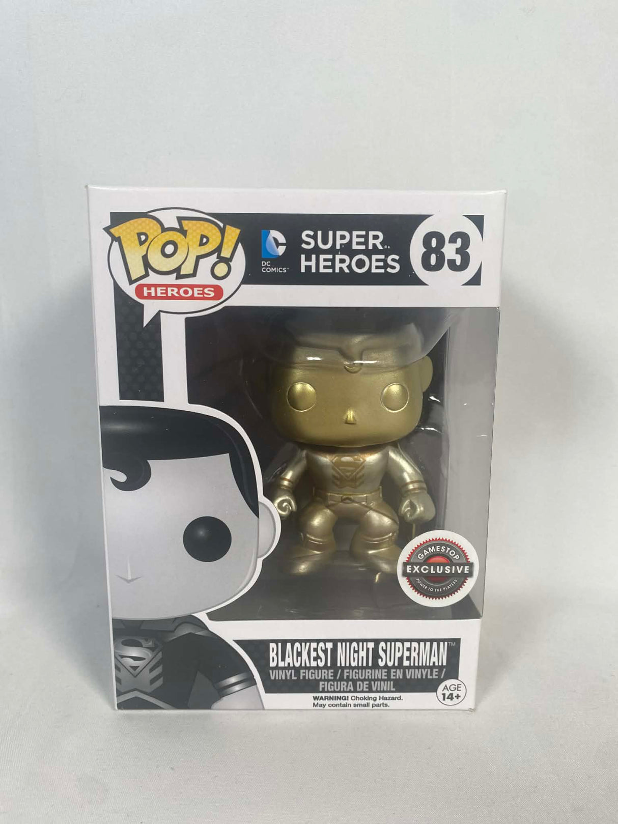DC Comics Blackest Night Superman (Gold) (Gamestop Exclusive) Funko Pop! Vinyl Figure #83