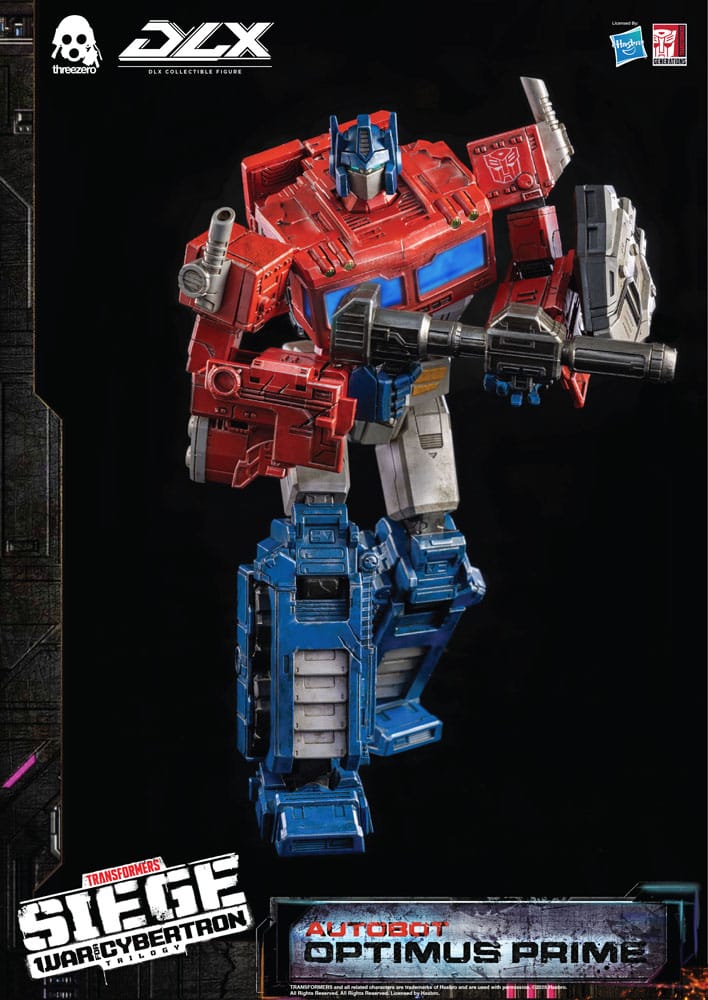 Transformers Siege War For Cybertron Trilogy Autobot Optimus Prime DLX threezero Hasbro Action Figure