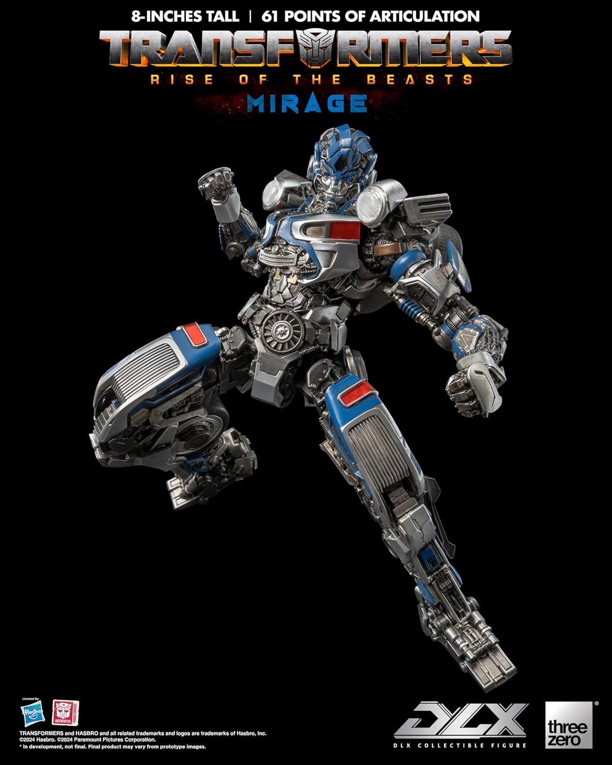 Transformers Rise of the Beasts Mirage DLX threezero Hasbro Action Figure