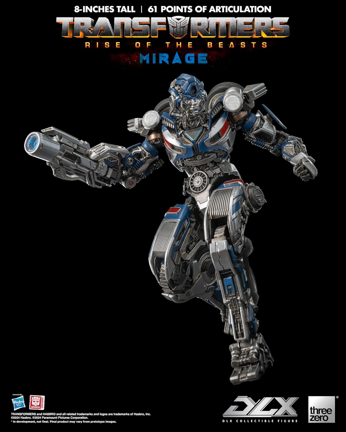 Transformers Rise of the Beasts Mirage DLX threezero Hasbro Action Figure